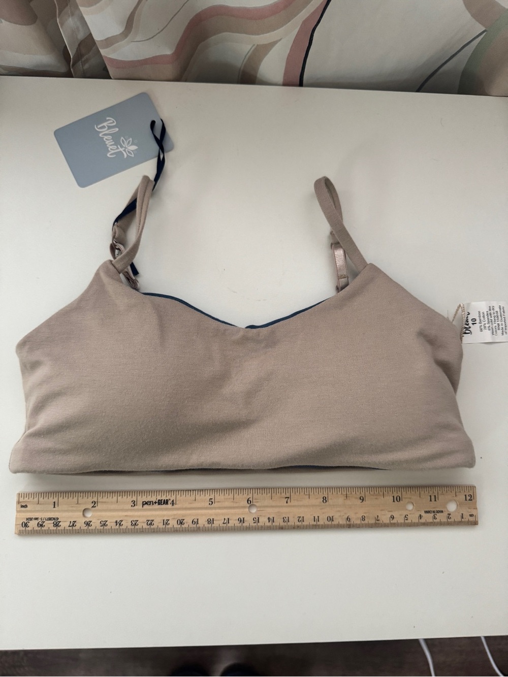 Bleuet Organic Cotton Spandex Nude Bralette for Teens